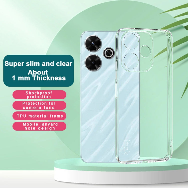 For Xiaomi Redmi 13 4G Global imak UX-5 Series Super Slim Transparent Shockproof TPU Protective Case(Transparent)