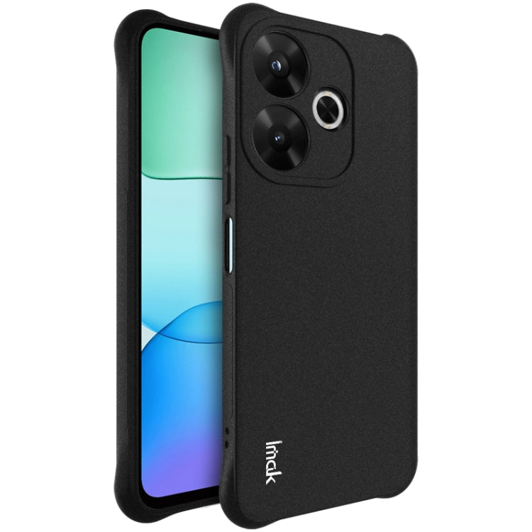 For Xiaomi Redmi 13 4G Global imak Shockproof Airbag TPU Phone Case(Matte Black)