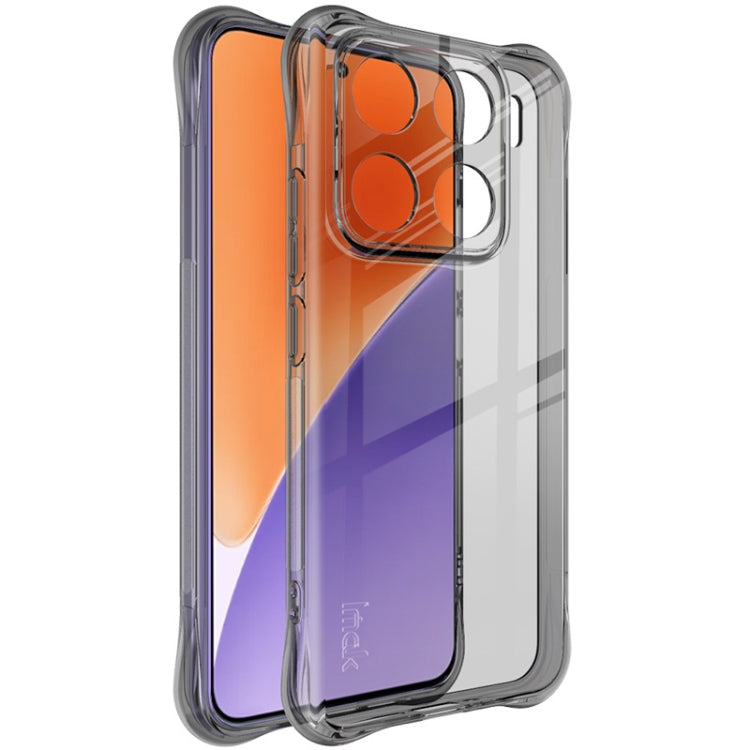 For Xiaomi 15 Pro imak Shockproof Airbag TPU Phone Case(Transparent Black)