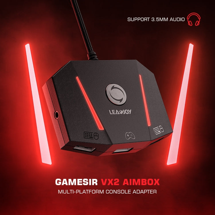 GameSir LeadJoy VX2 AimBox Game Console Keyboard Mouse Converter for Xbox / PS4(Black)
