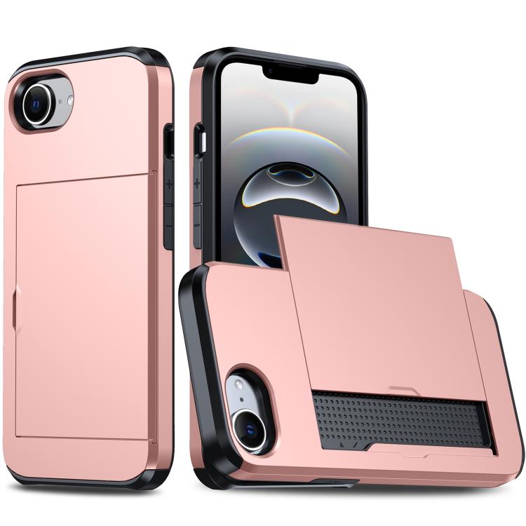 Shockproof Armor Phone Case with Card Slot, For iPhone 17 Pro, For iPhone 17