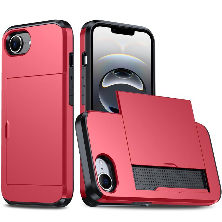 Shockproof Armor Phone Case with Card Slot, For iPhone 17 Pro, For iPhone 17