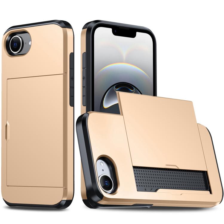 Shockproof Armor Phone Case with Card Slot, For iPhone 17 Pro, For iPhone 17