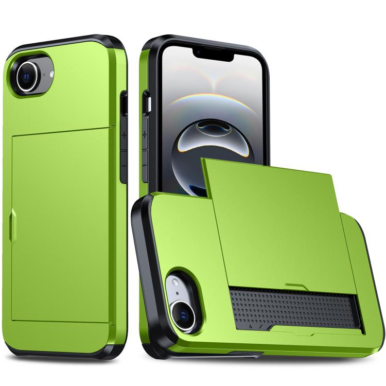 Shockproof Armor Phone Case with Card Slot, For iPhone 17 Pro, For iPhone 17
