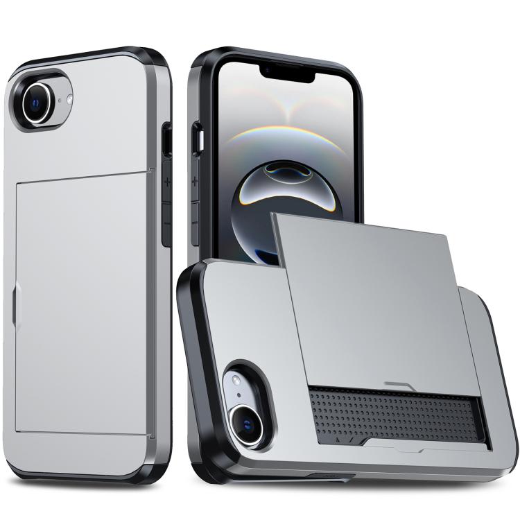 Shockproof Armor Phone Case with Card Slot, For iPhone 17 Pro, For iPhone 17