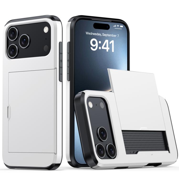 Shockproof Armor Phone Case with Card Slot, For iPhone 17 Pro Max, For iPhone 17 Pro