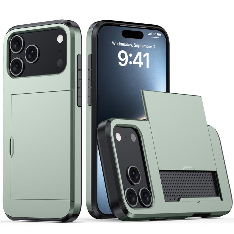Shockproof Armor Phone Case with Card Slot, For iPhone 17 Pro Max, For iPhone 17 Pro