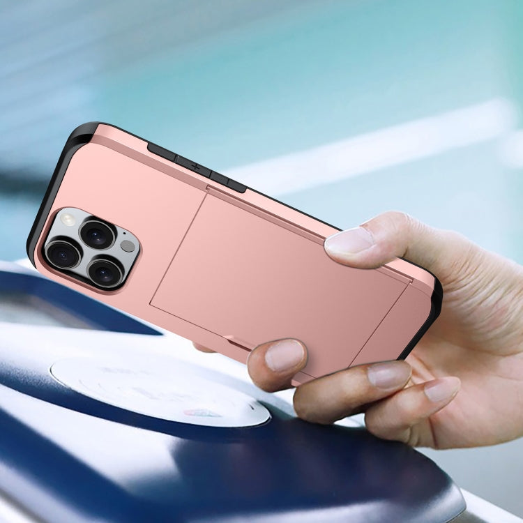 Shockproof Armor Phone Case with Card Slot, For iPhone 17 Pro, For iPhone 17
