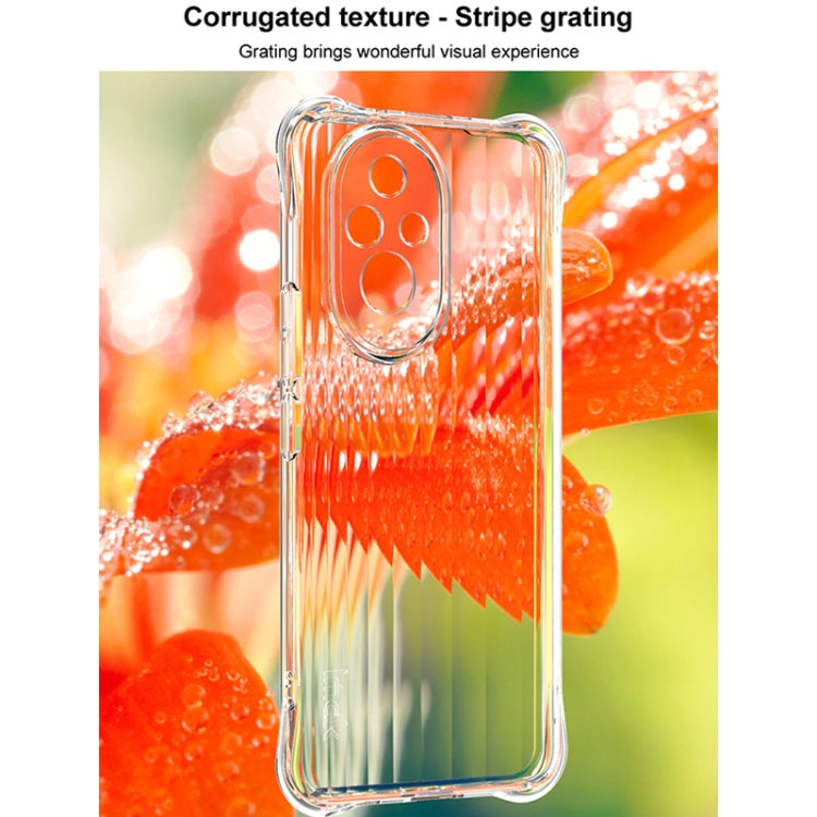 For Honor 200 IMAK Corrugated Texture Airbag TPU Phone Case(Transparent)