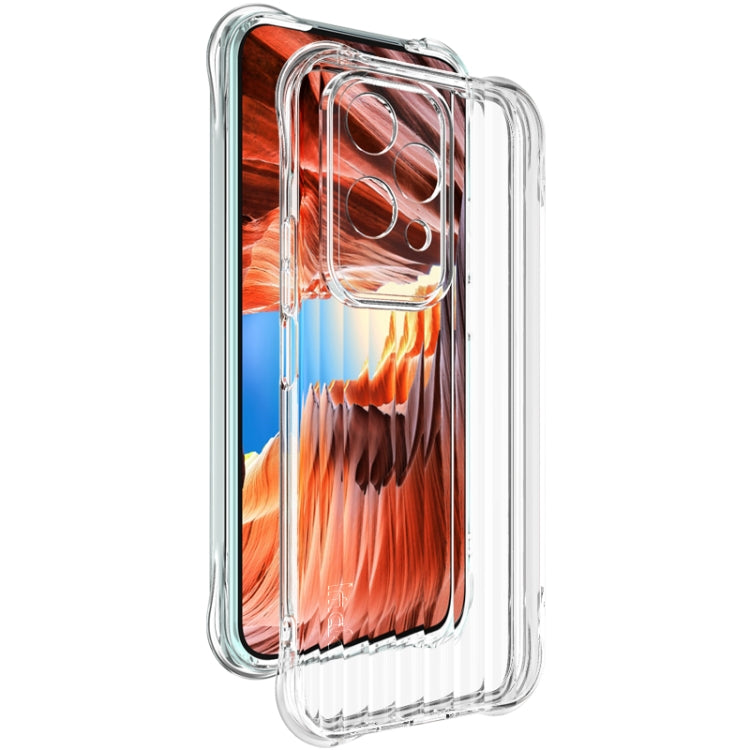 For Honor 200 Lite Global IMAK Corrugated Texture Airbag TPU Phone Case(Transparent)