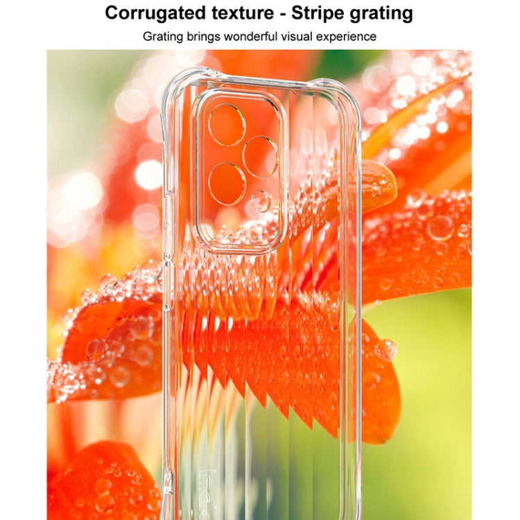 For Honor 200 Lite Global IMAK Corrugated Texture Airbag TPU Phone Case(Transparent)