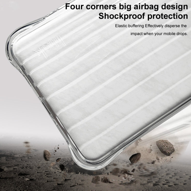 For Honor 200 IMAK Corrugated Texture Airbag TPU Phone Case(Transparent)