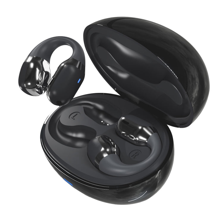 Hileo F16 TWS Touch Control IPX5 Waterproof Sports Earclip Noise Cancelation Earphones(Black)