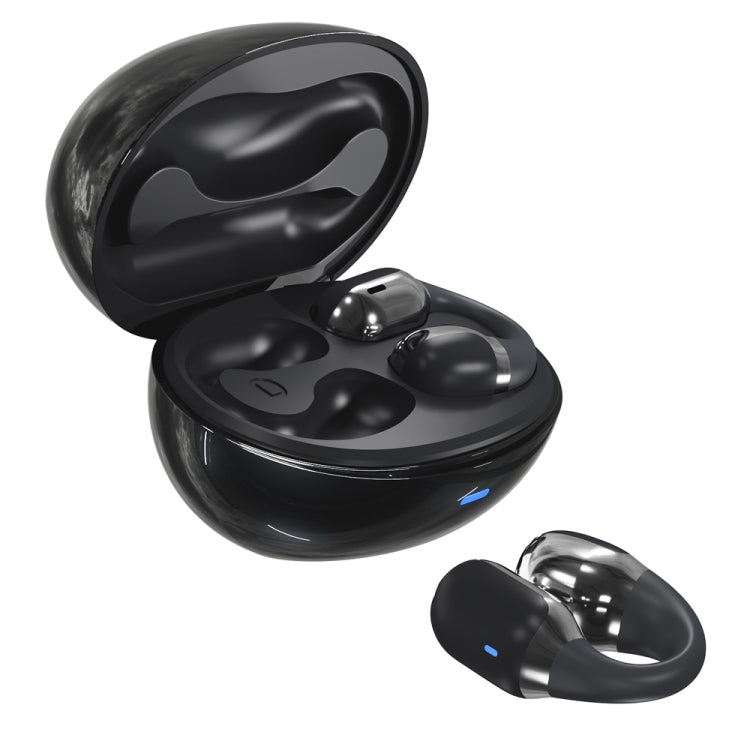 Hileo F16 TWS Touch Control IPX5 Waterproof Sports Earclip Noise Cancelation Earphones(Black)