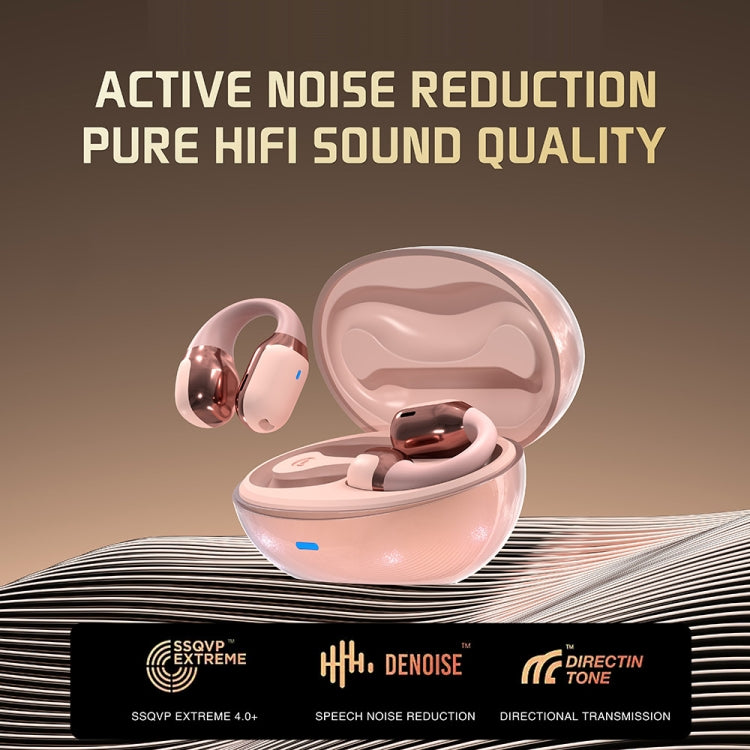 Hileo F16 TWS Touch Control IPX5 Waterproof Sports Earclip Noise Cancelation Earphones(White)