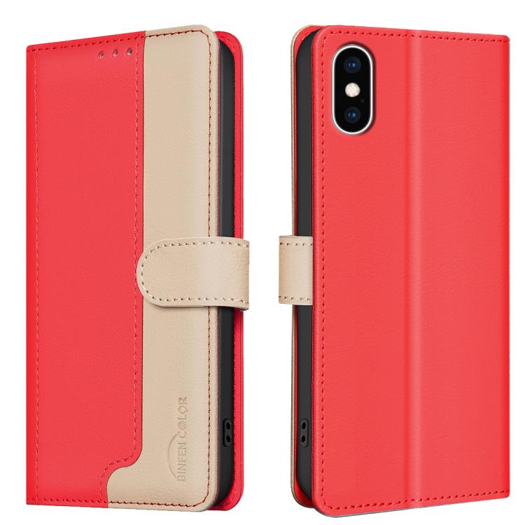 Color Matching RFID Anti-theft Leather Phone Case, For iPhone XR, For iPhone XS Max, For iPhone 8 Plus / 7 Plus