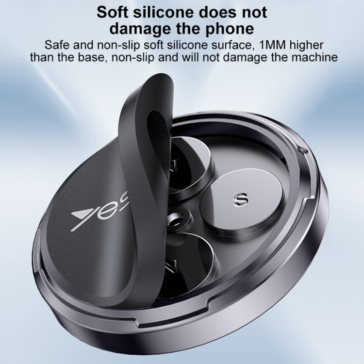 Yesido C211 Round Magnetic Car Holder(Black)