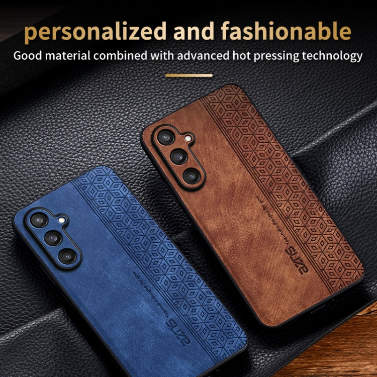 For Samsung Galaxy S24 FE 5G AZNS 3D Embossed Skin Feel Phone Case(Black)
