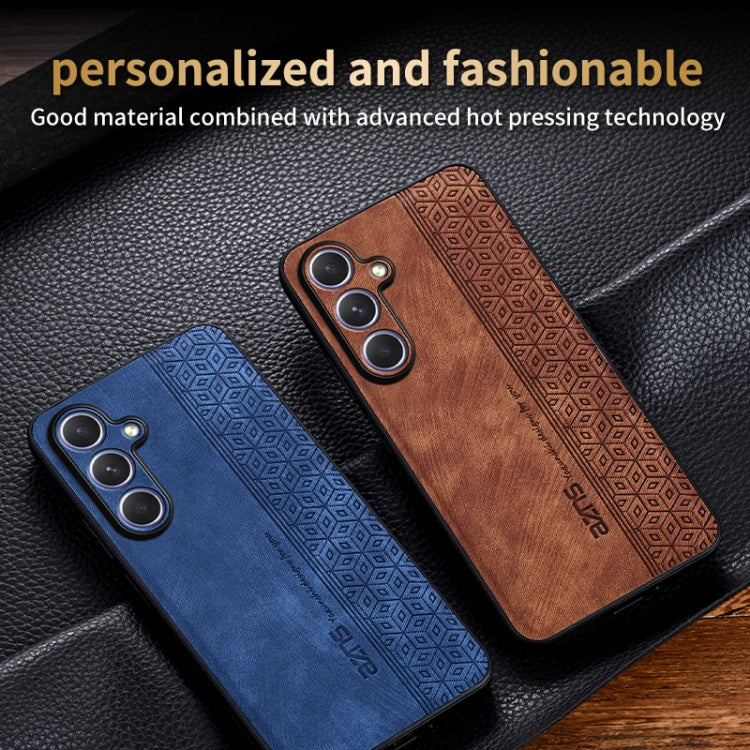 For Samsung Galaxy S25 5G AZNS 3D Embossed Skin Feel Phone Case(Black)
