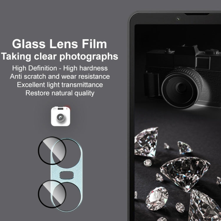 For Sony Xperia 10 VI IMAK Metal Armor Premium Camera Protector Film(Black)