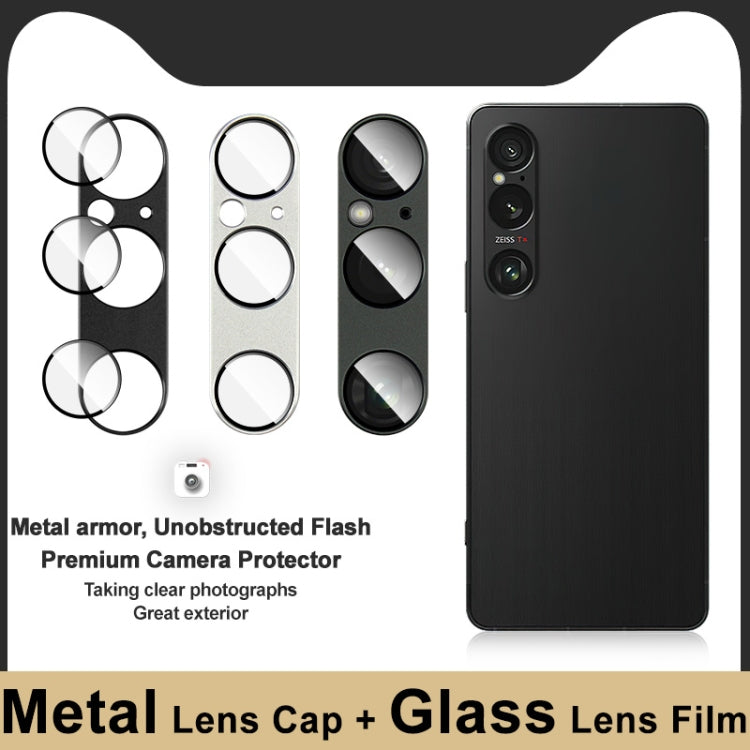 For Sony Xperia 1 VI IMAK Metal Armor Premium Camera Protector Film(Black)