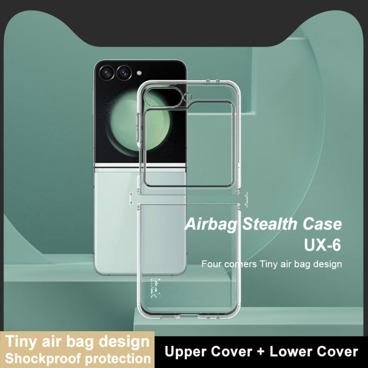 For Samsung Galaxy Z Flip6 / Flip7 FE imak UX-6 series All-inclusive Shockproof Airbag TPU Invisible Phone Case(Transparent)