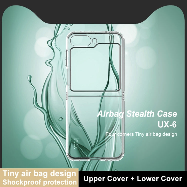 For Samsung Galaxy Z Flip6 / Flip7 FE imak UX-6 series All-inclusive Shockproof Airbag TPU Invisible Phone Case(Transparent)