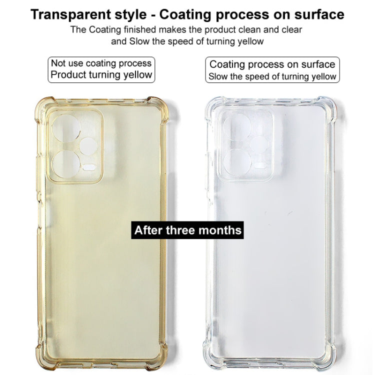 For iPhone 16 imak Shockproof Airbag TPU Phone Case(Transparent Black)