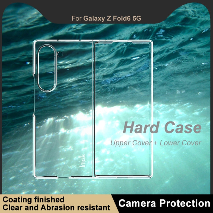 For Samsung Galaxy Z Fold6 imak Wing II Pro Series Wear-resisting Crystal Phone Case(Transparent)