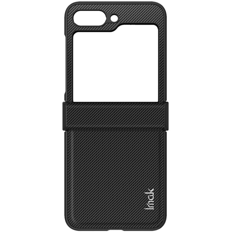 For Samsung Galaxy Z Flip6 / Flip7 FE imak Ruiyi Series Carbon Fiber PU + PC Phone Case