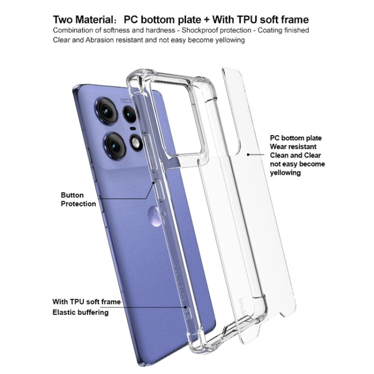 For Motorola Edge 50 Pro IMAK Space Shield PC + TPU Airbag Shockproof Phone Case(Transparent)