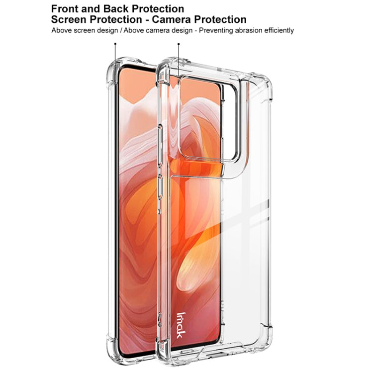 For Motorola Edge 50 Ultra IMAK Space Shield PC + TPU Airbag Shockproof Phone Case(Transparent)