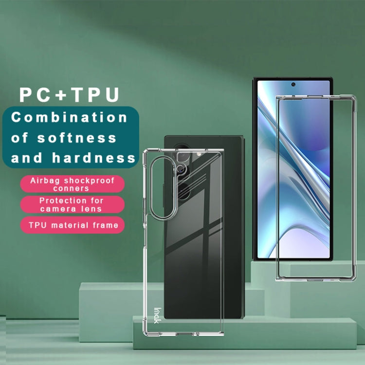 For Samsung Galaxy Z Fold6 IMAK Space Shield PC + TPU Airbag Shockproof Phone Case(Transparent)