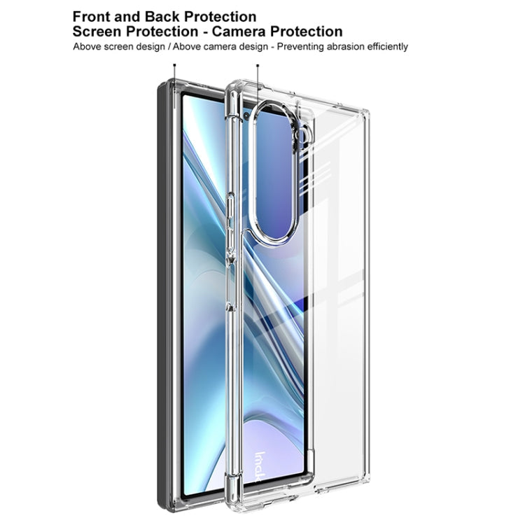 For Samsung Galaxy Z Fold6 IMAK Space Shield PC + TPU Airbag Shockproof Phone Case(Transparent)