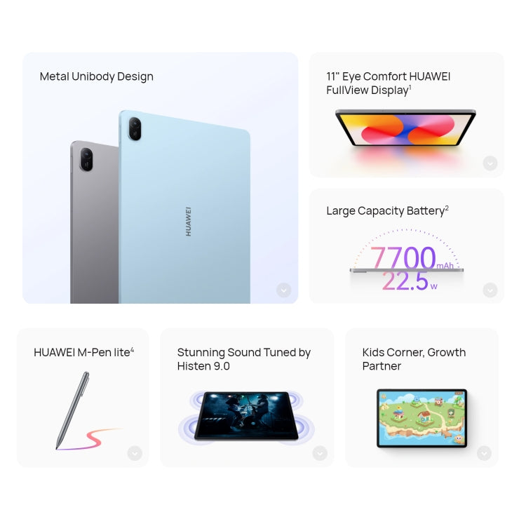 HUAWEI MatePad SE 11 2024 WiFi Tablet PC, 8GB+128GB, 11 inch HarmonyOS 4.2 Qualcomm Snapdragon 685 Octa Core, Not Support Google Play(Starry Blue)