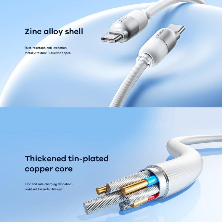 REMAX RC-C037 Capsule 1.2m 30W Type-C to Type-C PVC Fast Charging Cable(Black)