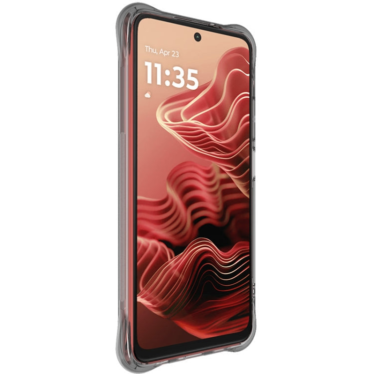 For Motorola Moto G35 5G imak Shockproof Airbag TPU Phone Case(Transparent Black)