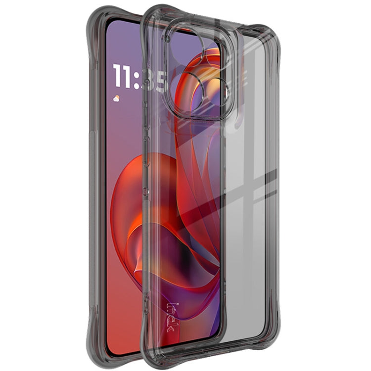 For Motorola Moto S50/Edge 50 Neo/60 Neo 5G imak Shockproof Airbag TPU Phone Case(Transparent Black)
