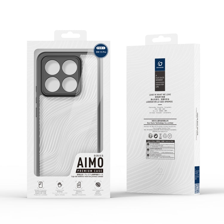 For Xiaomi 15 Pro DUX DUCIS Aimo Series TPU + PC Frosted Feel Phone Case(Black)