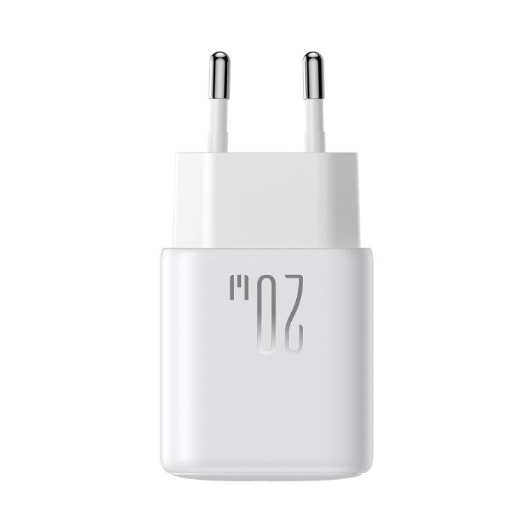 JOYROOM JR-TCF20 PD20W Type-C Port Charger Kit with Type-C to Type-C Cable, Plug:EU Plug(White)
