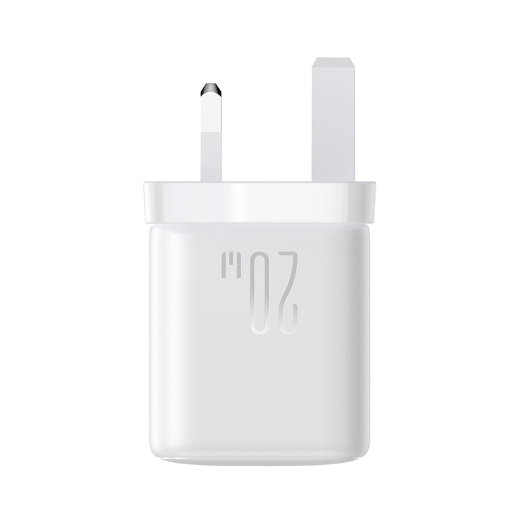 JOYROOM JR-TCF20 PD20W Type-C Port Charger Kit with Type-C to Type-C Cable, Plug:UK Plug(White)