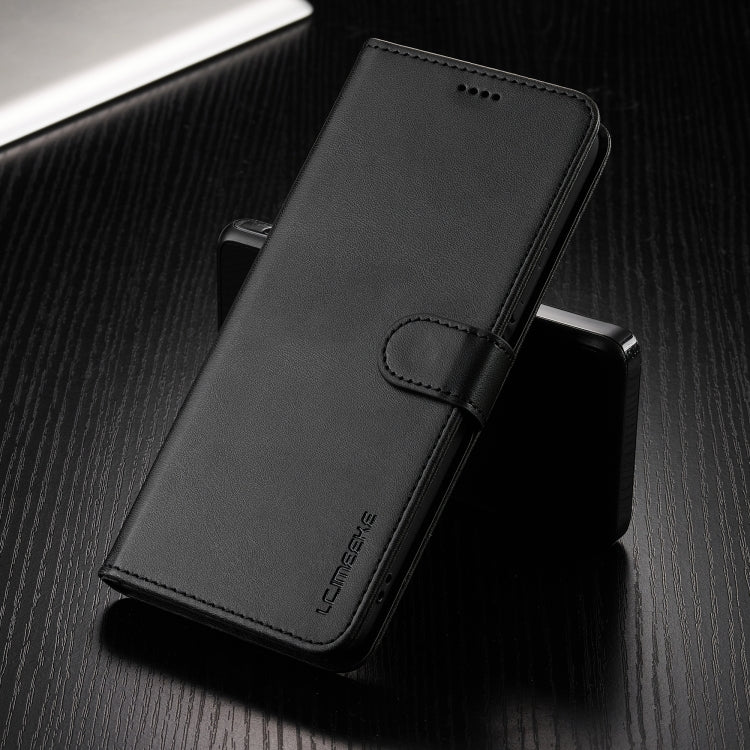 For Redmi 13 4G LC.IMEEKE Calf Texture Leather Phone Case(Black)
