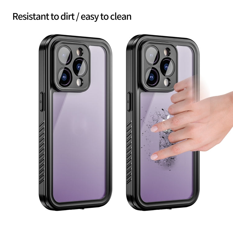 For iPhone 14 Pro RedPepper Shockproof IP68 Waterproof PC + TPU Protective Case(Black)
