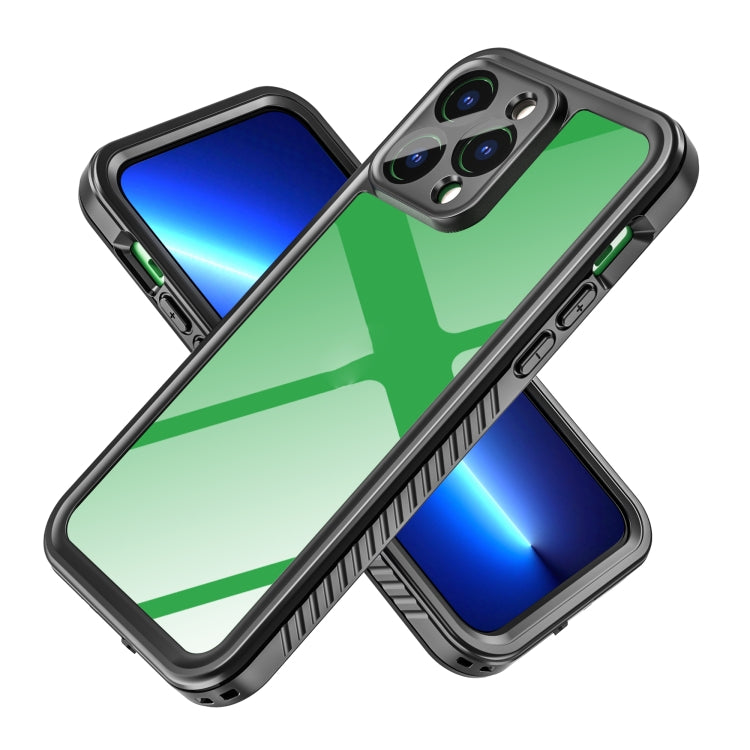 For iPhone 14 Pro Max RedPepper Shockproof IP68 Waterproof PC + TPU Protective Case(Black)