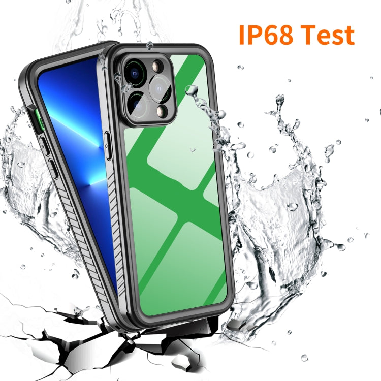 For iPhone 14 Pro Max RedPepper Shockproof IP68 Waterproof PC + TPU Protective Case(Black)