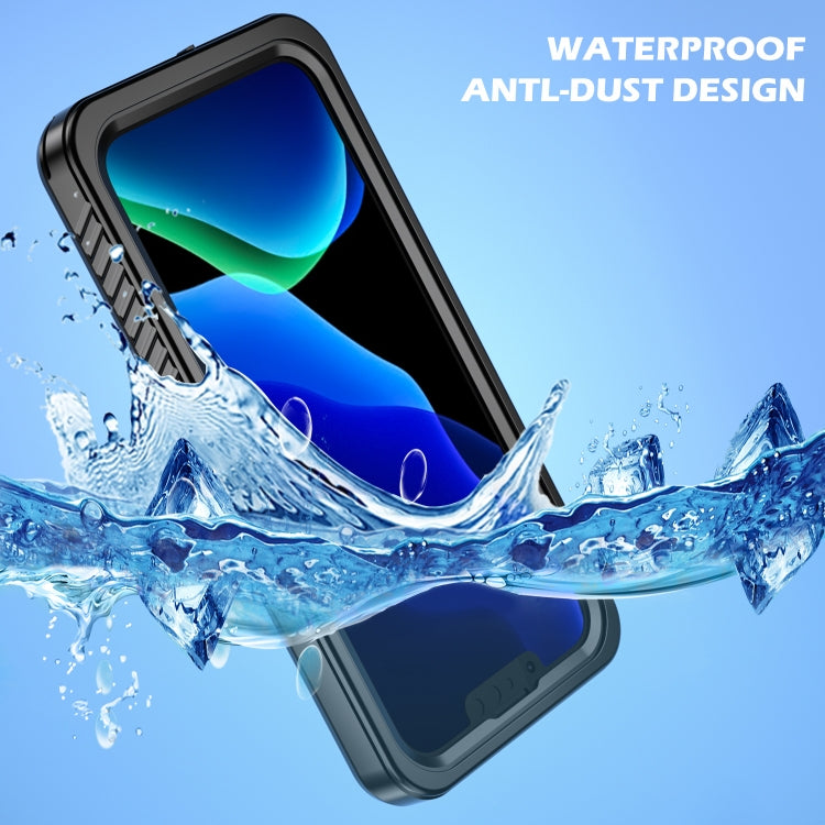 For iPhone 13 Pro RedPepper Shockproof IP68 Waterproof PC + TPU Protective Case(Black)