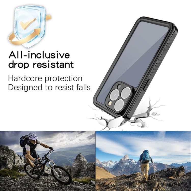 For iPhone 15 Pro Max RedPepper Shockproof IP68 Waterproof PC + TPU Protective Case(Black)