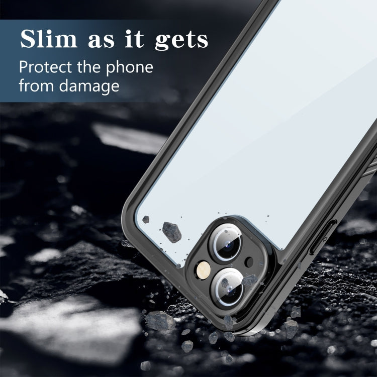 For iPhone 15 Plus RedPepper Shockproof IP68 Waterproof PC + TPU Protective Case(Black)