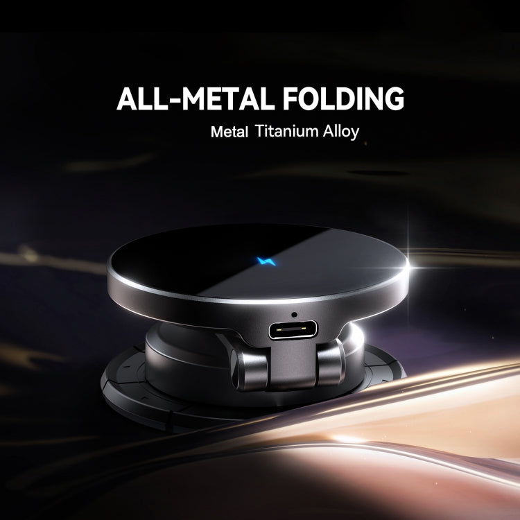 JOYROOM JR-ZS408 Metal Car Magnetic Wireless Charger Holder(Black)