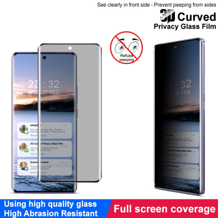 For Realme GT Neo6 SE 5G imak 3D Curved HD Full Screen Anti-spy Tempered Glass Protective Film